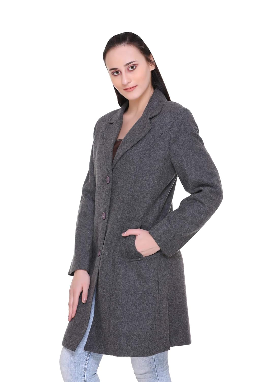 zoravie women's winter woolen coat