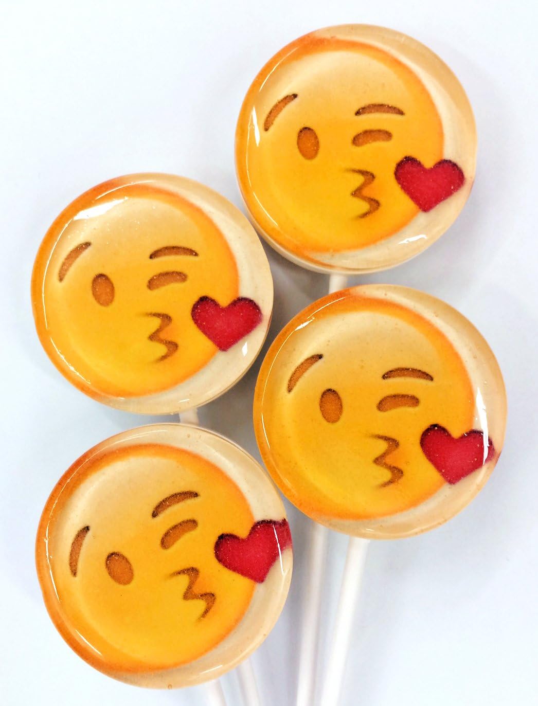 Kiss Emoji Lollipops 12 Count