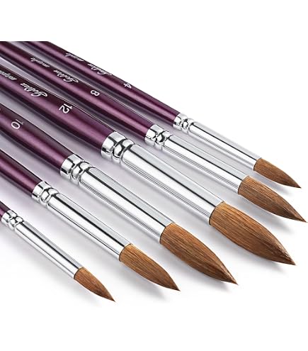 Amazon.com: Pentel Paint Brushes, Neo Sable, Set of 3 XZBNR-3S
