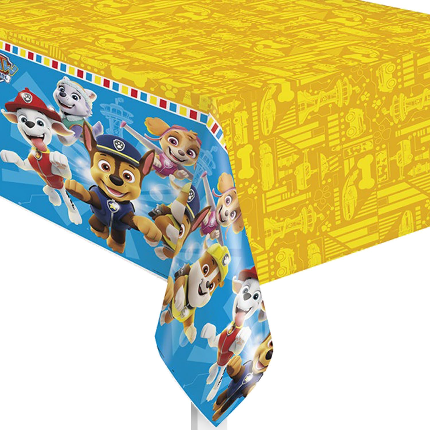 Unique Paw Patrol Rectangular Plastic Table Cover [54x84 Inches]
