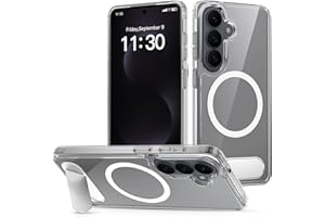 for Samsung Galaxy S26 Case: Adjustable Metal Kickstand, Compatible with MagSafe, Shockproof Drop Protection, Anti-Yellowing 