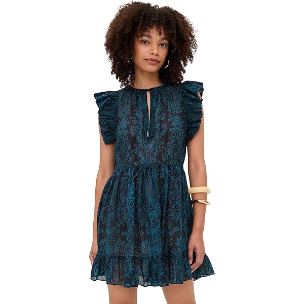 Ulla Johnson Women's Kairi Flutter Sleeve Midi Dress, Porcelain, 0 at  Amazon Women's Clothing store
