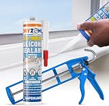 Dryzone White Anti-Mould Silicone Sealant Sanitary-Grade Waterproof view 2