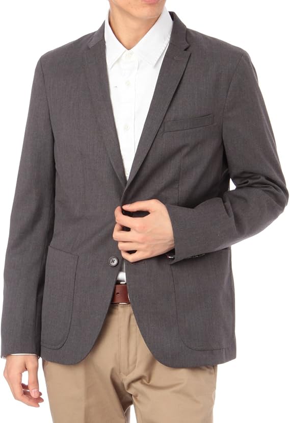 Amazon Co Jp ザ ショップ ティーケー ミクスパイス The Shop Tk Mixpice カジュアルジャケット グレー系 013 02 M 服 ファッション小物