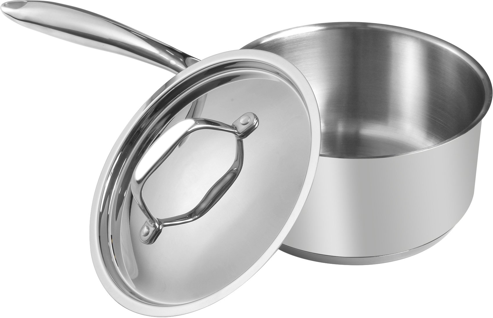 Utopia Kitchen 2 Quart Sauce Pan with Lid Induction Compatible Stainless Steel 754207393006 eBay