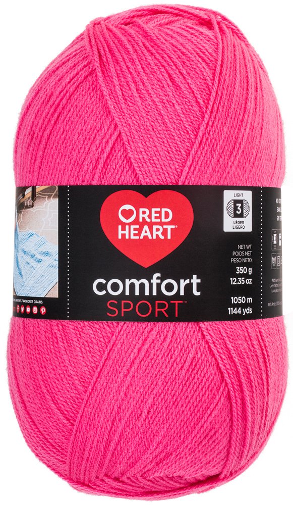 Coats Yarn Red Heart Comfort Sport YarnHot Pink Amazon.co.uk