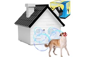 PUBAMALL Anti Barking Device, Anti Barking Device for Dogs with 4 Modes, Sonic Dog Bark Deterrent Devices, Dog Barking Silencer, Bark Box Anti Barking Device Outdoor and Indoor