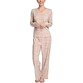 Goodnight Kiss Women's Butter Knit Pajama Set - Long Sleeve Shirt and Pants - Matching PJ's, Max and Relax, Pijamas de Mujer