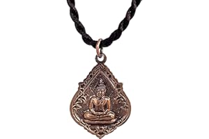 Artschatz Weekday Buddha w/Yaksha Brass Pendant Necklace, Sunday, Monday, Tuesday, Wednesday, Thursday, Friday, Saturday