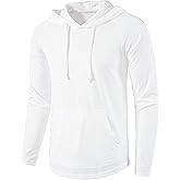 SIR7 Men's Gym Workout Active Long Sleeve Pullover Lightweight Hoodie Casual Hooded Sweatshirts