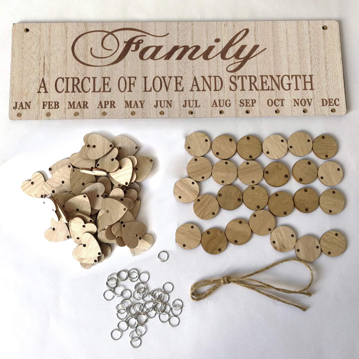 Cheminees Lioobo En Bois Anniversaire Rappel Calendrier Plaque Signe Conseil Tenture Murale Famille Decor Plaque Bricolage Hovdenhoyfjellsenter No