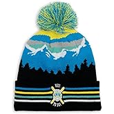 ChalkTalkSPORTS Skiing Knitted Beanie Hat | Yeti to Ski Pom Beanie