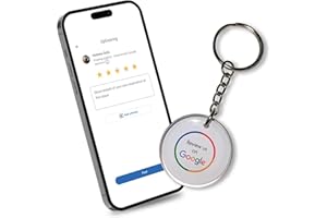 UPGRAVING Smart Google Review Keychain for Instant Customer Feedback-Tap Tag Keychain- NFC Tap-to-Share Digital Contact Card, tap- Direct Google Review Link