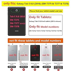 UUcovers T377 Tablet Case for Samsung Galaxy Tab E