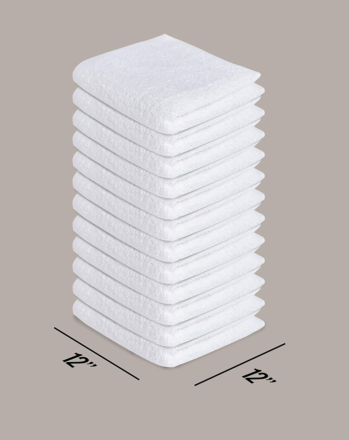 Softolle 100% Cotton Ring Spun Wash Cloths – Bulk Pack of 24 Pieces Washcloths – 12x12 Inches – Wash Cloth for Face, Highly Absorbent, Soft and Face Towels: Home & Kitchen