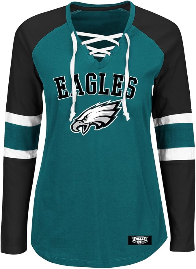 Amazon.com : Majestic Philadelphia Eagles Women's NFL Winning Style Long Sleeve Shirt : Sports 