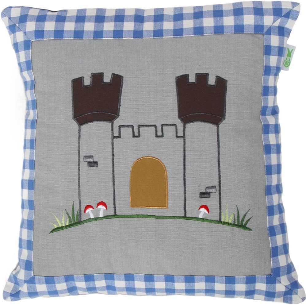 knight's castle cushion cover by win green