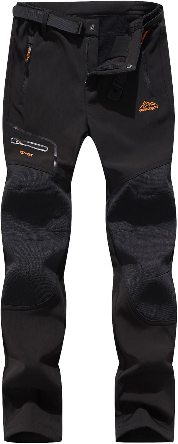 DAFENGEA Women's Snow Ski Outdoor Waterproof Windproof Softshell Fleece Slim Hiking Snowboard Pants: Clothing