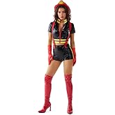 Spooktacular Creations Halloween Women Firefighter Costume for Adult Halloween Costume Cosplay Party