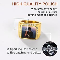 FindChic Personalized Signet Rings for Men 18K Gold