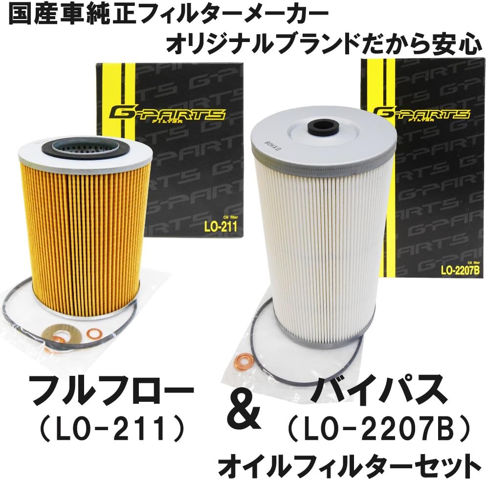 Amazon 2セット G Parts オイルフィルター Ud トラックス 車 大型 トラック トラクター バス Lo 211 Lo 27b オイルエレメント 国産車純正フィルターメーカー オリジナルブランド 車用オイルフィルター 車 バイク