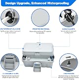Hrensaw Small Weatherproof Electrical Connection Box Outdoor IP54 Grey view 3