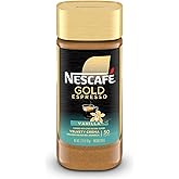 NESCAFE GOLD Vanilla Sgnt Jar 6x95g US | Vanilla-flavored instant espresso; single 3.5 oz (100 g) jar