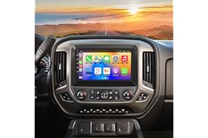 B4U 10.2 Inch QLED Carplay Screen for Chevrolet Silverado & GMC Sierra 2014-2018(Without Bo-se System),Android 13 Silverado Radio Stereo Support Wireless Carplay &Android Auto,Bluetooth&GPS,2+64GB
