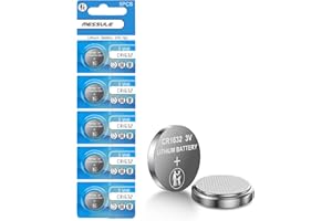 messule CR1632 5 Pack 3V Batteries CR 1632 3 Volt Coin Button Cell Lithium Battery for Tile Tracker,Key Fob, Car Remote,Watch, Calculator