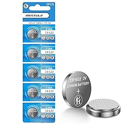 messule CR1632 5 Pack 3V Batteries CR 1632 3 Volt
