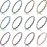 Gdlpengru 12 Pack Baseball Necklace 18inch, Three Braided Tornado Rope Design Baseball Necklace, Team Gift Party Favors, Sports Parties for Baseball Funs