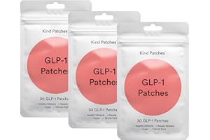 Kind Patches GLP-1 Patches with L Glutamine, Berberine, Chromium, Pomegranate and Cinnamon - 3 Pack, 90 Patches