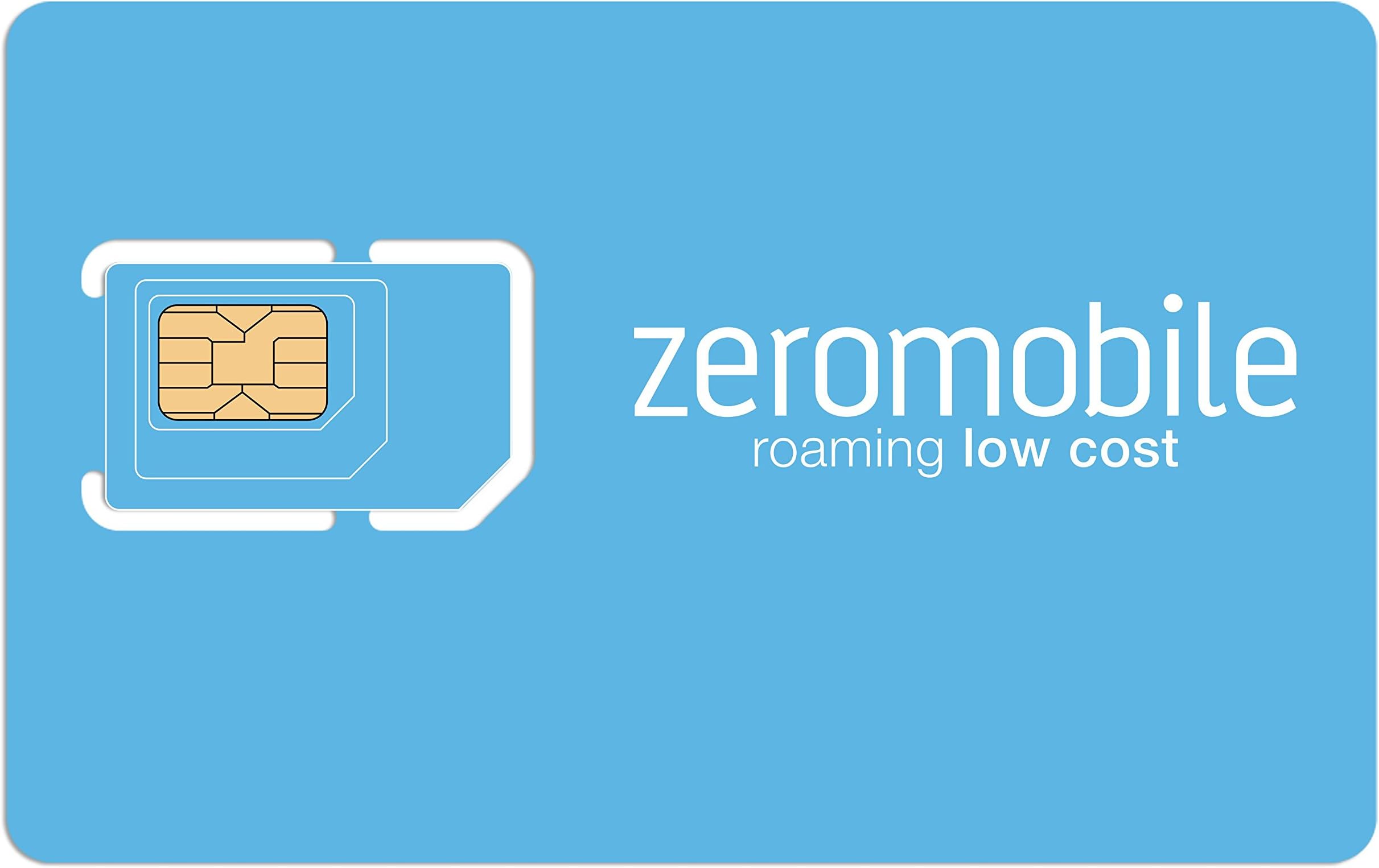 Zeromobile Zero Voice 25 SIM Card - Zero roaming abroad save up to 85%
