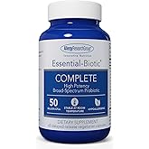 Allergy Research Group Essential-Biotic Complete Supplement - High Potency Probiotics for Men & Women, Supports Gut & Digestive Health, 50 Billion CFUs, Delayed-Release Vegetarian Capsules - 60 Count