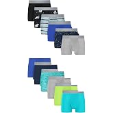 Hanes boys Underwear Boxer Briefs Pack, 8-pack, Cotton-stretch Dyed Boys' Underwear, Moisture-wicking