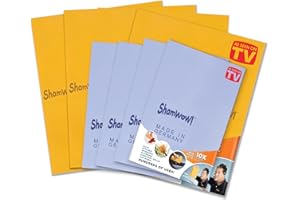 The Original Shamwow - Super Absorbent Multi-Purpose Cleaning Shammy Chamois Towel Cloth - Holds 10X its Weight in Liquid - M