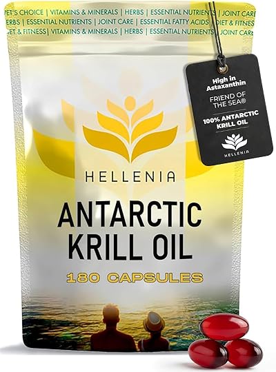 Hellenia 100% Antarctic Krill Oil 500mg 180 Softgels DHA Astaxanthin