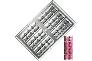 Polycarbonate Chocolate Mold DIY Candy Mould Clear Hard Plastic Bakeware Pastry Tools Chocolate Bar Mould (S2-19338)