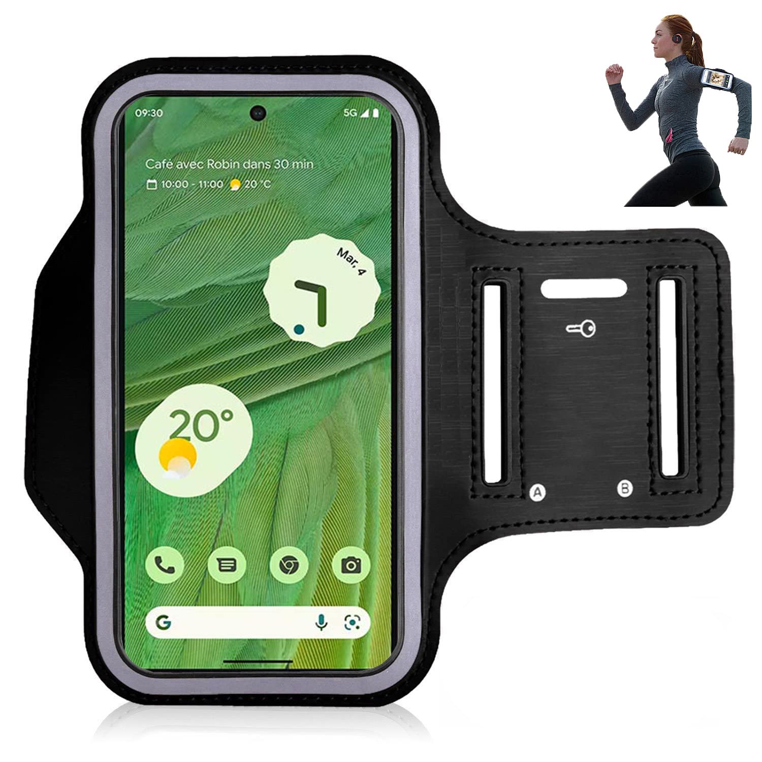 For Google Pixel 10A/10/10 Pro XL/9A/9/9 pro XL/8A/8/8 pro/7A/7/6A/6/5 Armband Case, Sports Phone Case Holder for Running, Gym Workouts