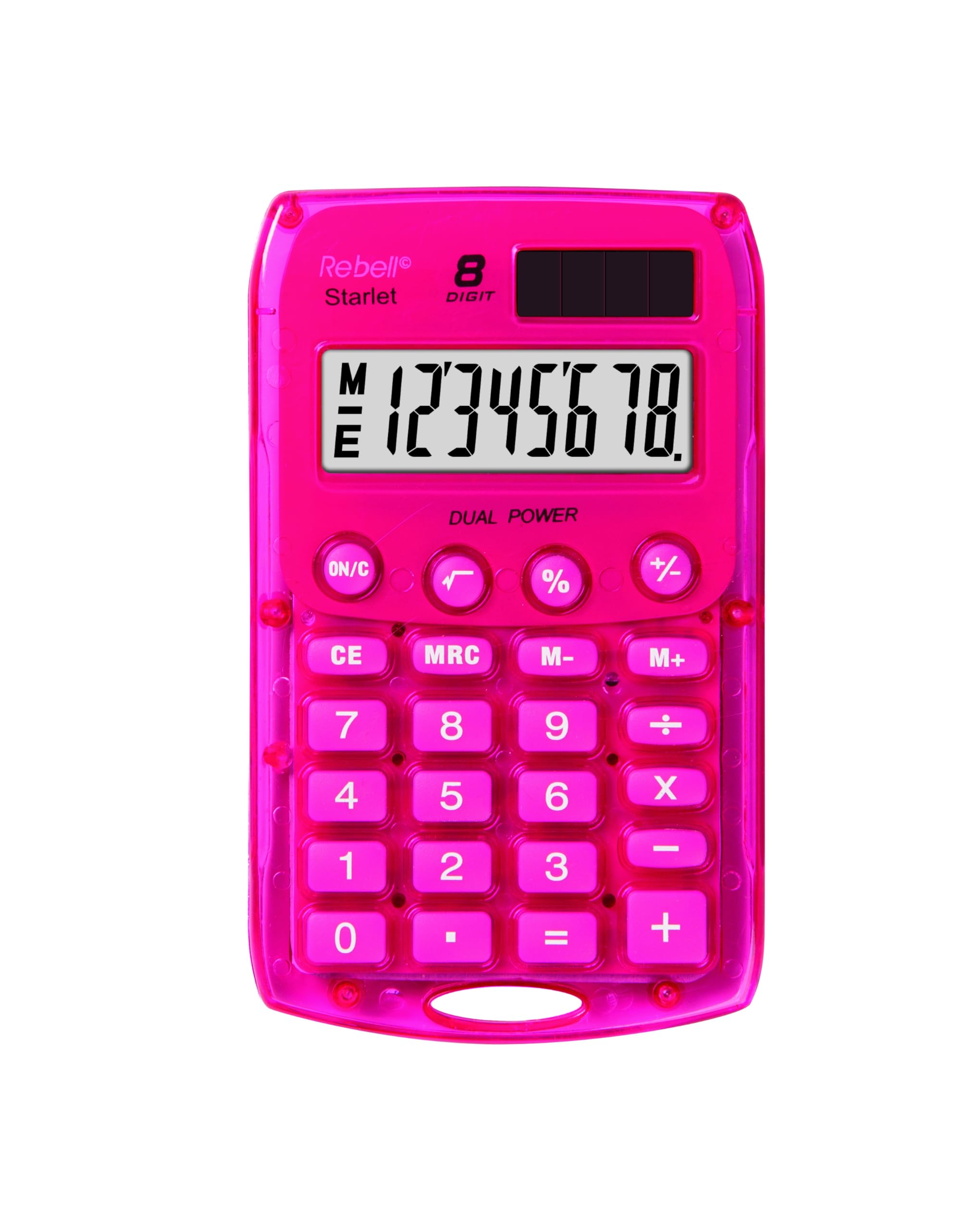 Rebell Starlet Pocket Calculator - Pink