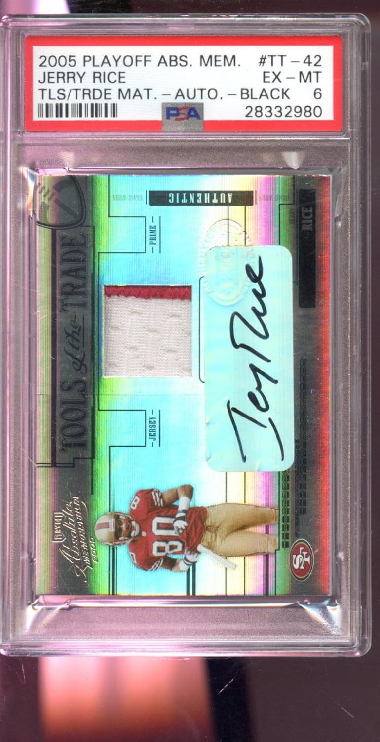 jerry rice jersey card
