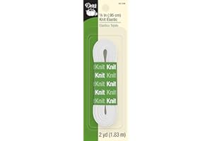 Dritz 9315W Knit Elastic, White, 3/8"