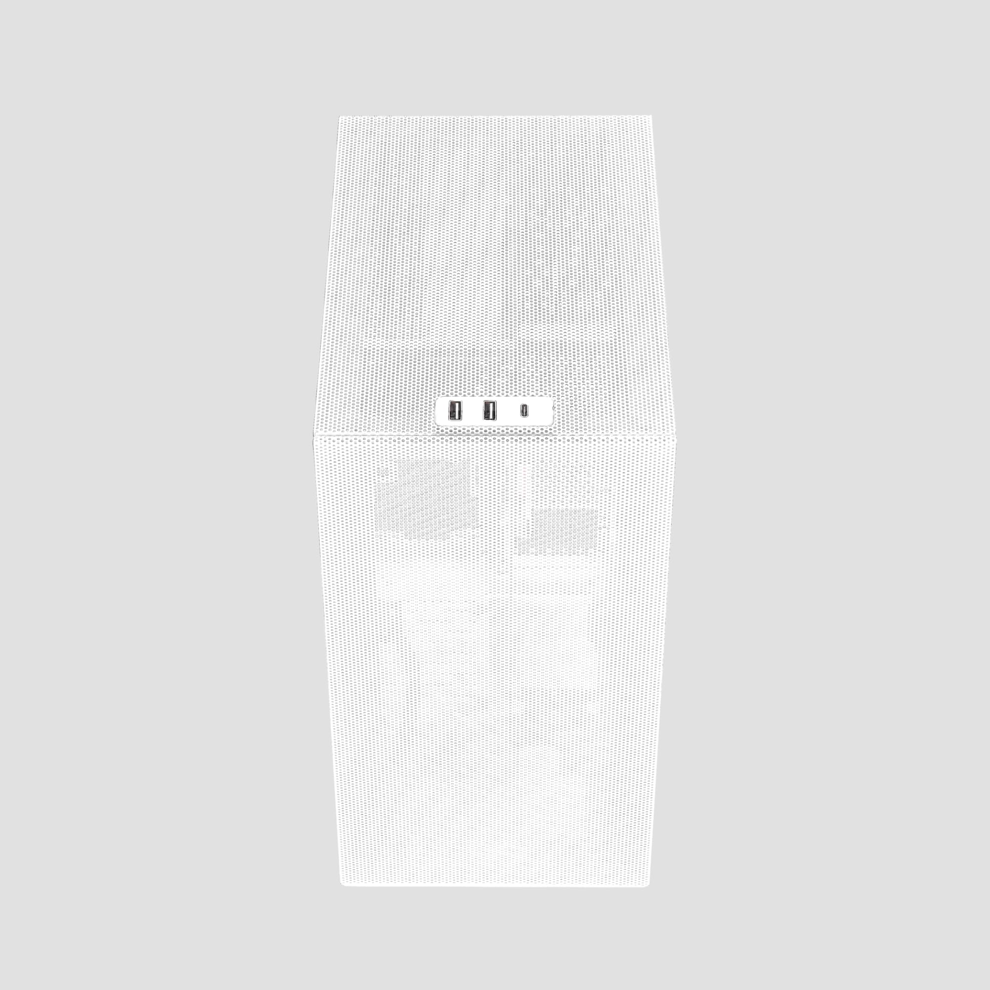 SSUPD Meshroom S V2 Mini-ITX Gaming PC Case (SFF), Full Mesh Panel with PCIE 5.0 Riser Cable, Compatible ATX MB/RX9070/5090/280mm AIO, USB Type-C, White