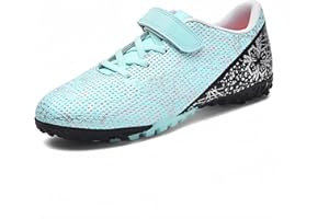 tevzolpa Soccer Cleats for Kids Turf Soccer Shoes Indoor Boys Girls Football Shoes Youth TF AG Artificial Ground Trainning Athletic Sneakers Outdoor