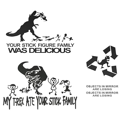 ACBungji Pegatinas Pegatinas Dinosaurio Coche Parachoques ...