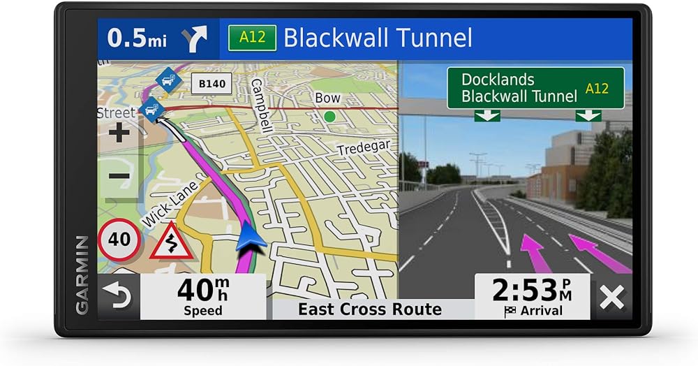 Garmin DriveSmart 55 MT-S UK Sat Nav 5.5in Live Traffic TripAdvisor Foursquare