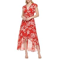 Vince Camuto Printed Chiffon Halter HIGH Low Dress, Yellow, 10 at Amazon Women's Clothing store Vince Camuto Printed Chiffon Halter HIGH Low Dress, Yellow, 10 at Amazon Women's Clothing store
