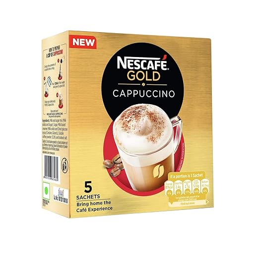 Nestlé India Limited Nescafé Gold Cappuccino, 5 sachets x 25g, 125 g