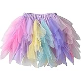 DXTON Girls Tutu Skirt for Toddler Baby Party Casual Multicoloured Tulle Outfits for 3-10 Years