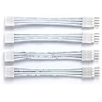 Litcessory Flexible Corner Connector/Extension Cable for Philips Hue Gradient Lightstrip (2in, 4 Pack, White)
